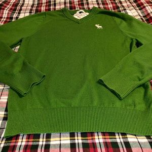 Abercrombie & Fitch Men’s V-Neck Cotton Sweater L